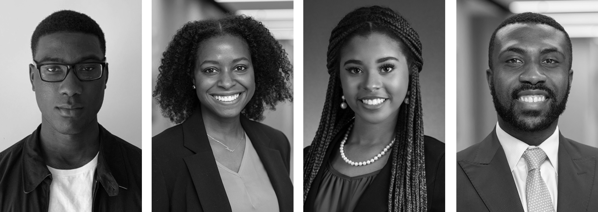 From left to right: Seun Adekunle, a civil engineering student, Maya Bentley Anthony, a biosystems engineering graduate, Jayla McCoy, a mechanical engineering student and Austin Mitchell, a civil engineering graduate. 