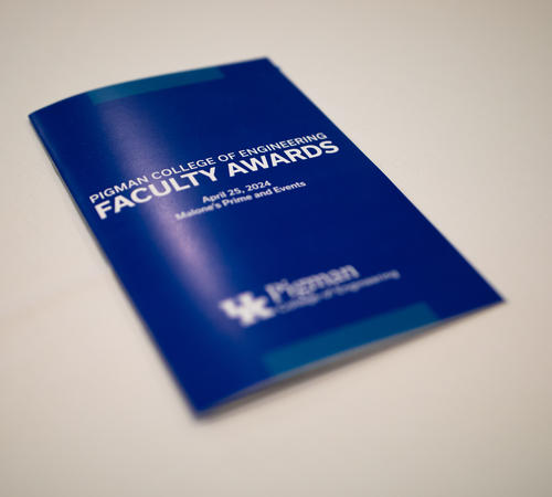 Faculty Awards program cover 