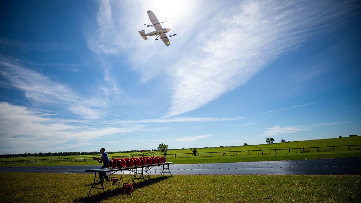 WINDMAP is part of a NASA-sponsored multi-university research collaboration to improve weather awareness for drones, air taxis and urban flight management. Photo by Eric Sanders.